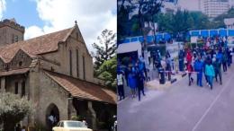 File image of the All Saints' Cathedral and suspected goons at the premises