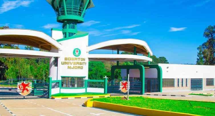 File image of the Egerton University main gate