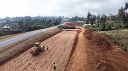 File image of ongoing expansion of the Rironi-Mau Summit road.