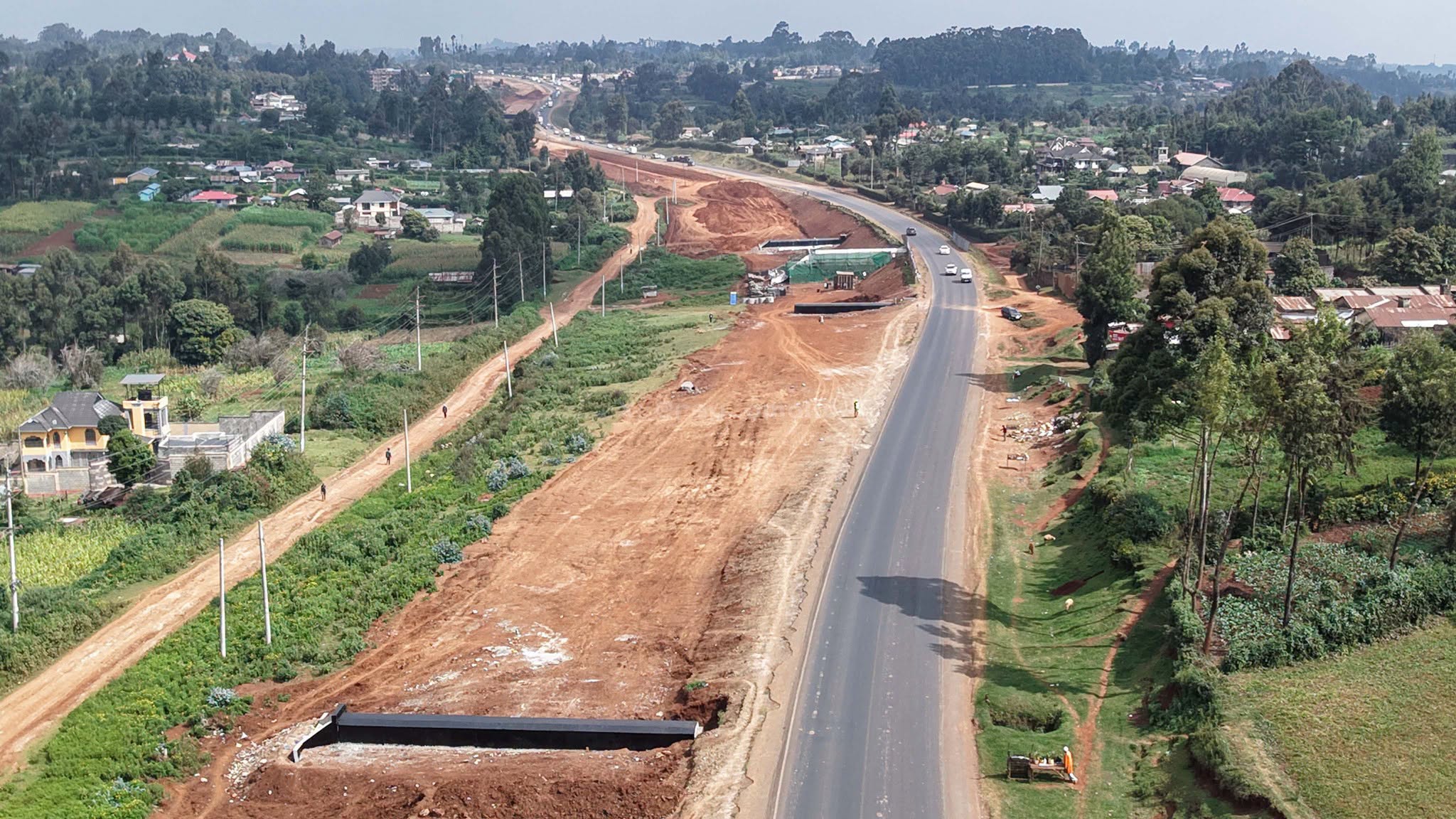 File image of the Rironi-Mau Summit road project.