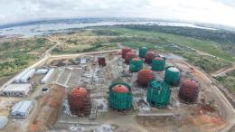 File image of the Taifa Gas LPG Terminal in Mombasa County.