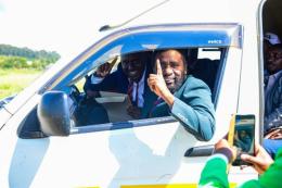File image of Sammy Douglas Ngotho aboard the matatu