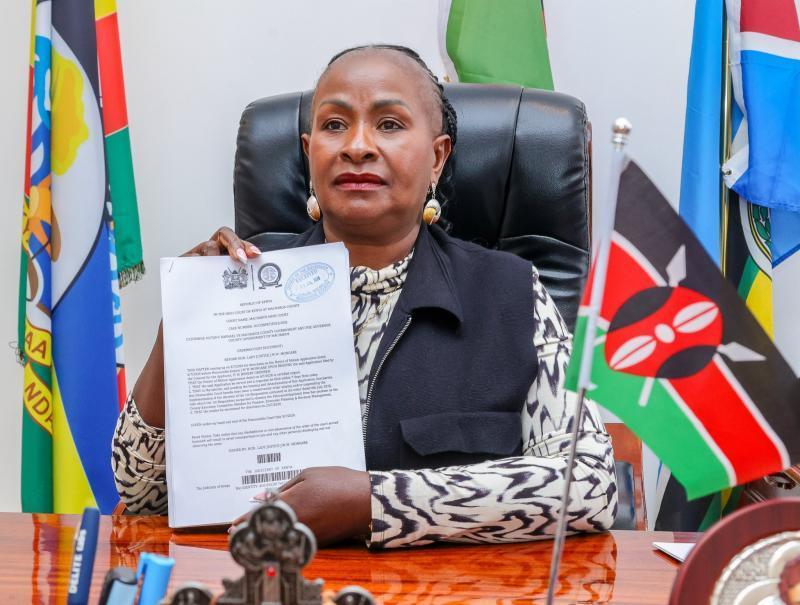 A file photo of Machakos Governor Wavinya Ndeti.