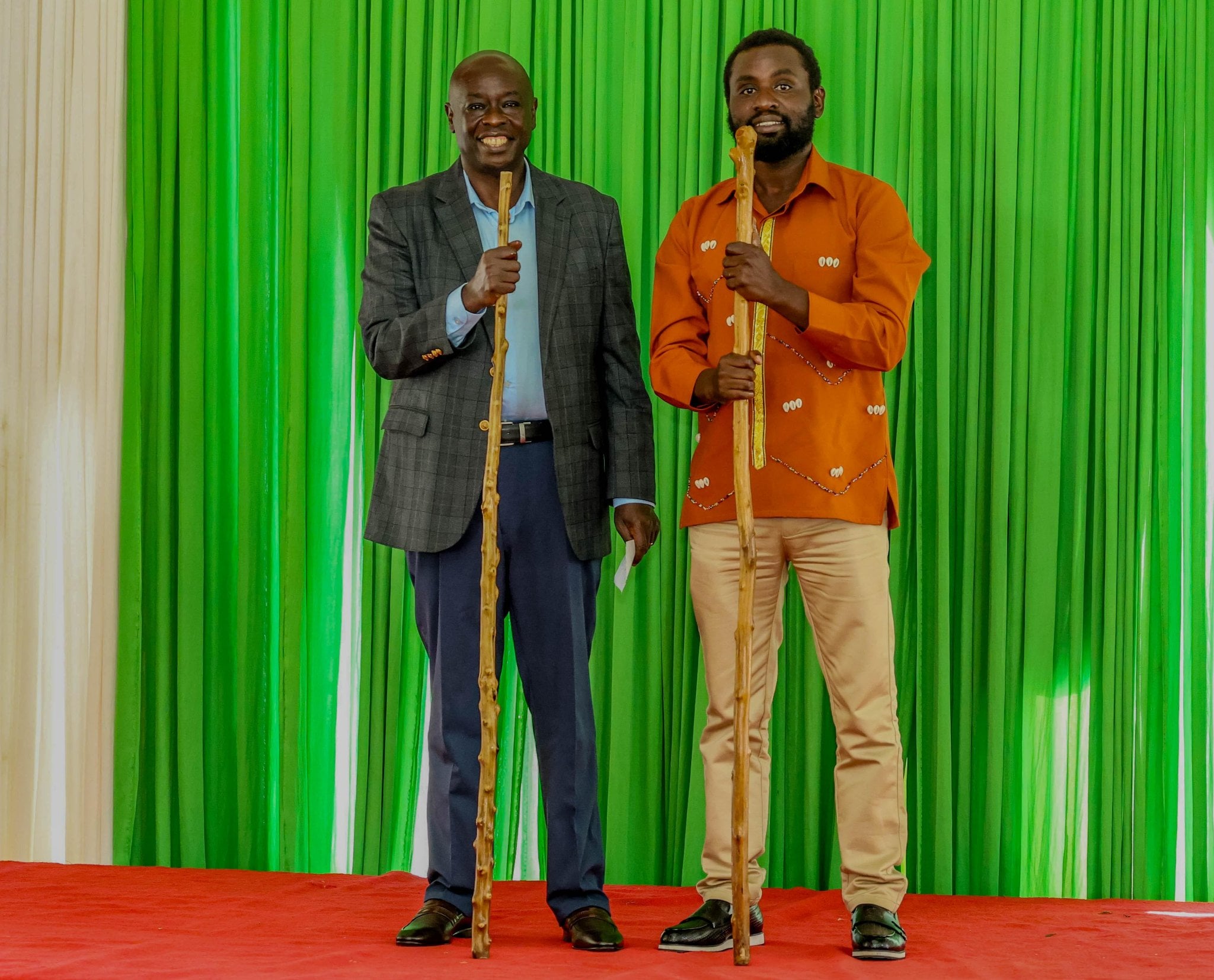 File image of Rigathi Gachagua with Sammy Kamau Ngotho.