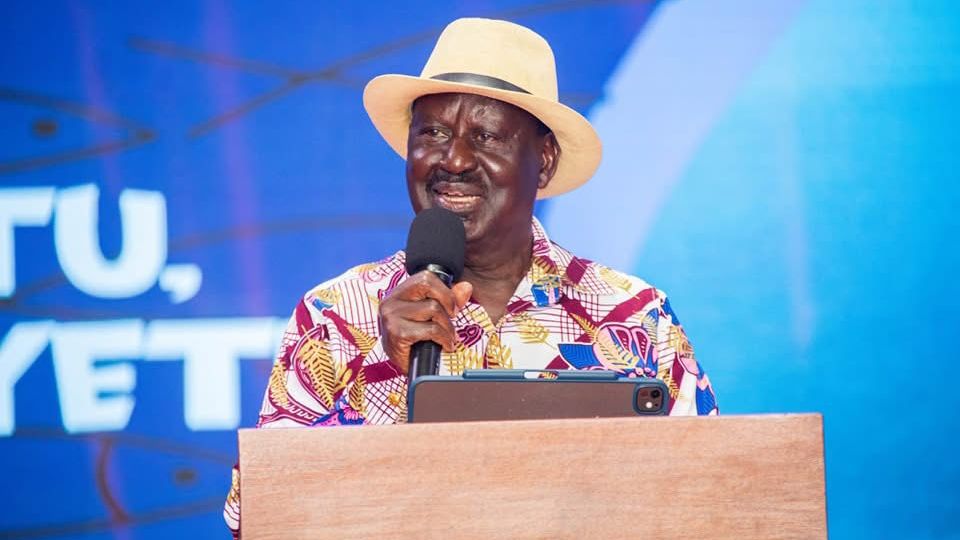File image of the late Raila Odinga