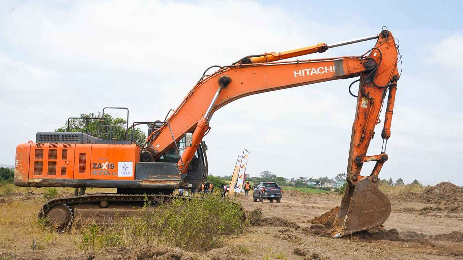 File image of construction works for the Naivasha-Kisumu-Malaba Standard Gauge Railway