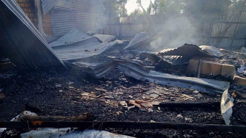 File image of the burned house