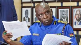 File image of Inspector General of Police Douglas Kanja