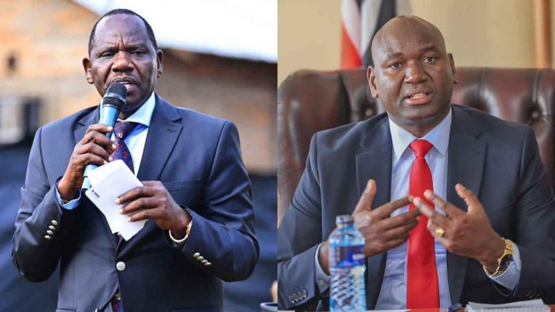 File image of Uasin Gishu Governor Jonathan Bii and Tourism Principal Secretary Julius Bitok