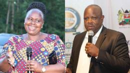 File image of Ann Chebochok and former Bomet Governor Isaac Ruto