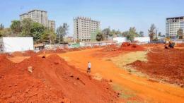 File image of construction works at Thika Stadium