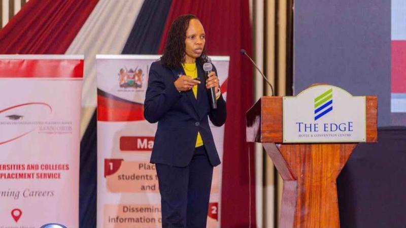 File image of KUCCPS CEO Agnes Wahome
