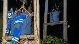 File image of Kenya Power technicians in Mbeere North