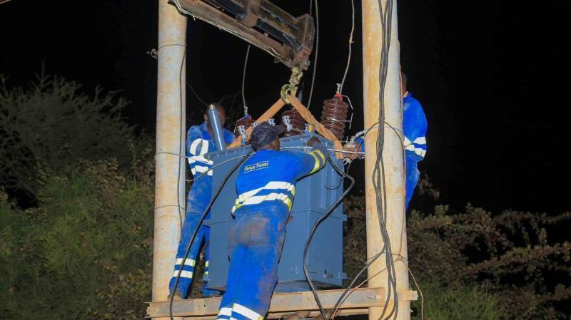 File image of Kenya Power technicians