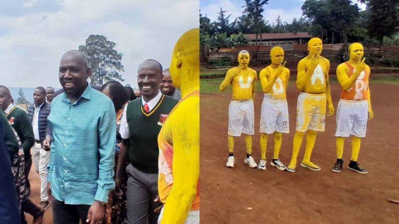 File image of Interior Cabinet Secretary Kipchumba Murkomen at Tenwek High School
