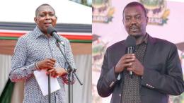File image of Kapseret MP Oscar Sudi and Uasin Gishu Senator Jackson Mandago