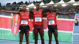 File image of Simon Koech, Edmund Serem and Leonard Bett