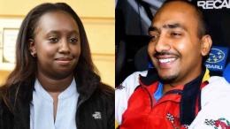 File image of Maxine Wahome and Asad Khan