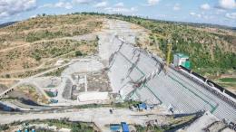 File image of construction works at the Mwache Multipurpose Dam Project