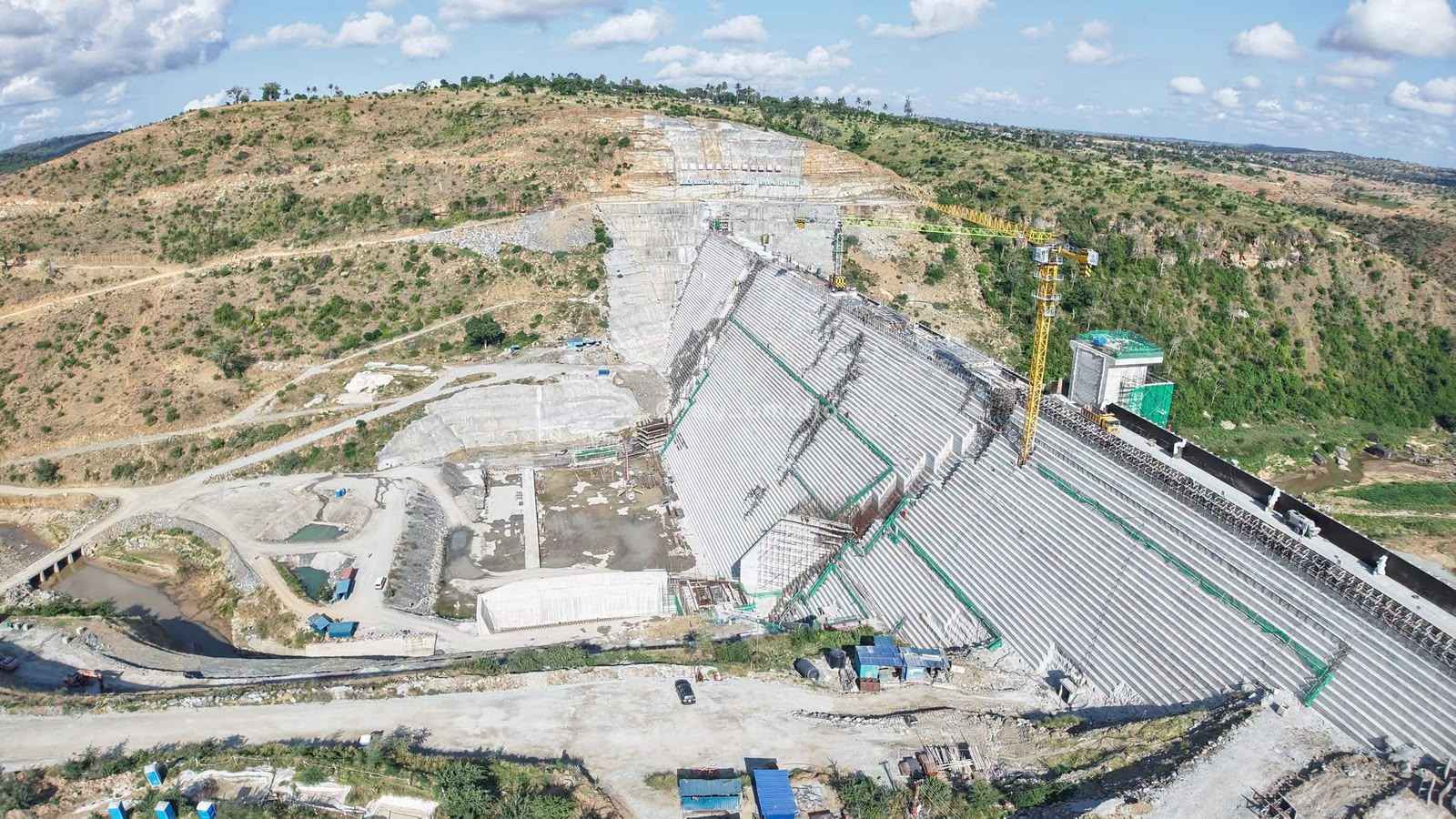 File image of construction works at the Mwache Multipurpose Dam Project