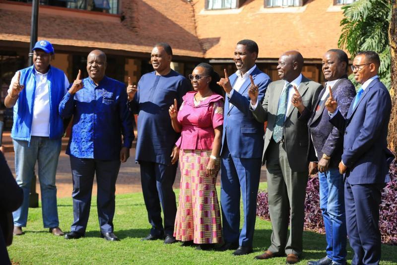 A file photo of the leaders of the United Opposition.