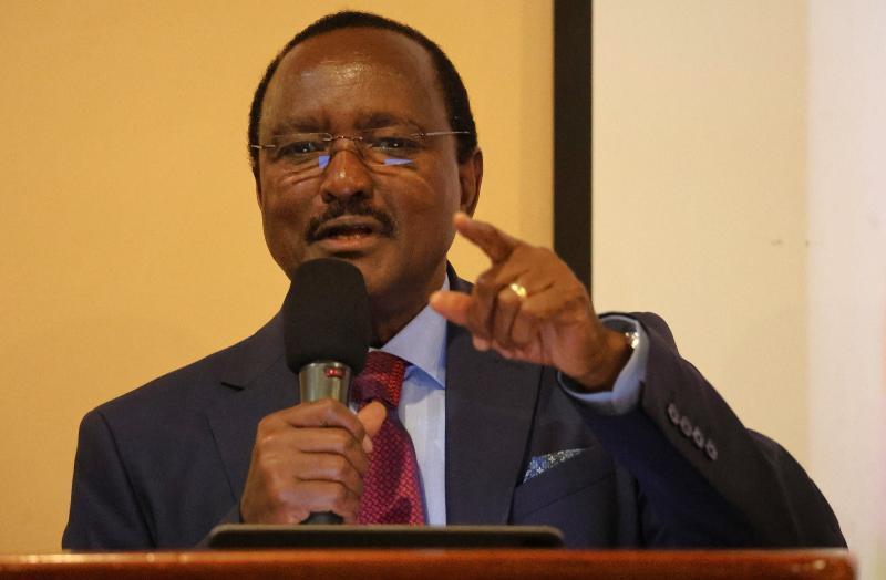 File image of Wiper leader Kalonzo Musyoka.