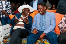 File image of Rigathi Gachagua and Peter Munya.