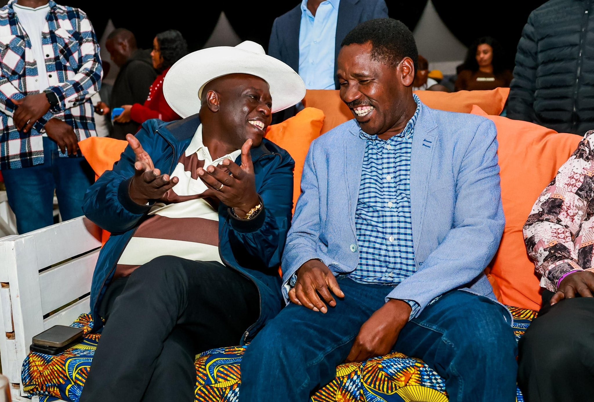 File image of Rigathi Gachagua and Peter Munya.