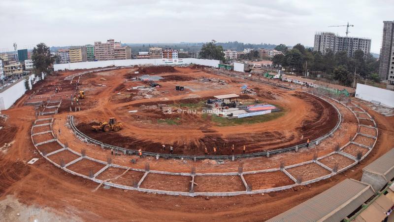 File image of ongoing redevelopment of Thika Stadium