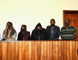 File image of suspects linked to alleged irregular procurement of land valued at Ksh50 million.