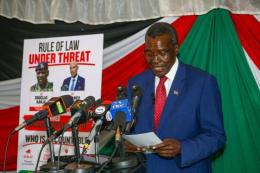 A file photo of former Chief Justice and UGM Party Leader David Maraga.