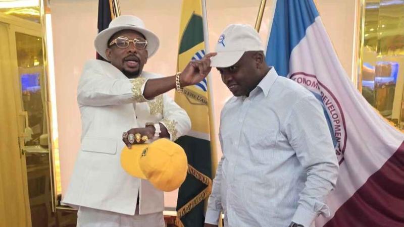 File image of NEDP Party leader Mike Sonko and Nicholas Mugambi Mugabe Ntong'ondu