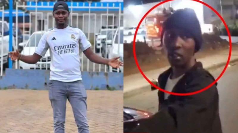File image of the victim, Kennedy Ng'eno, and the taxi driver
