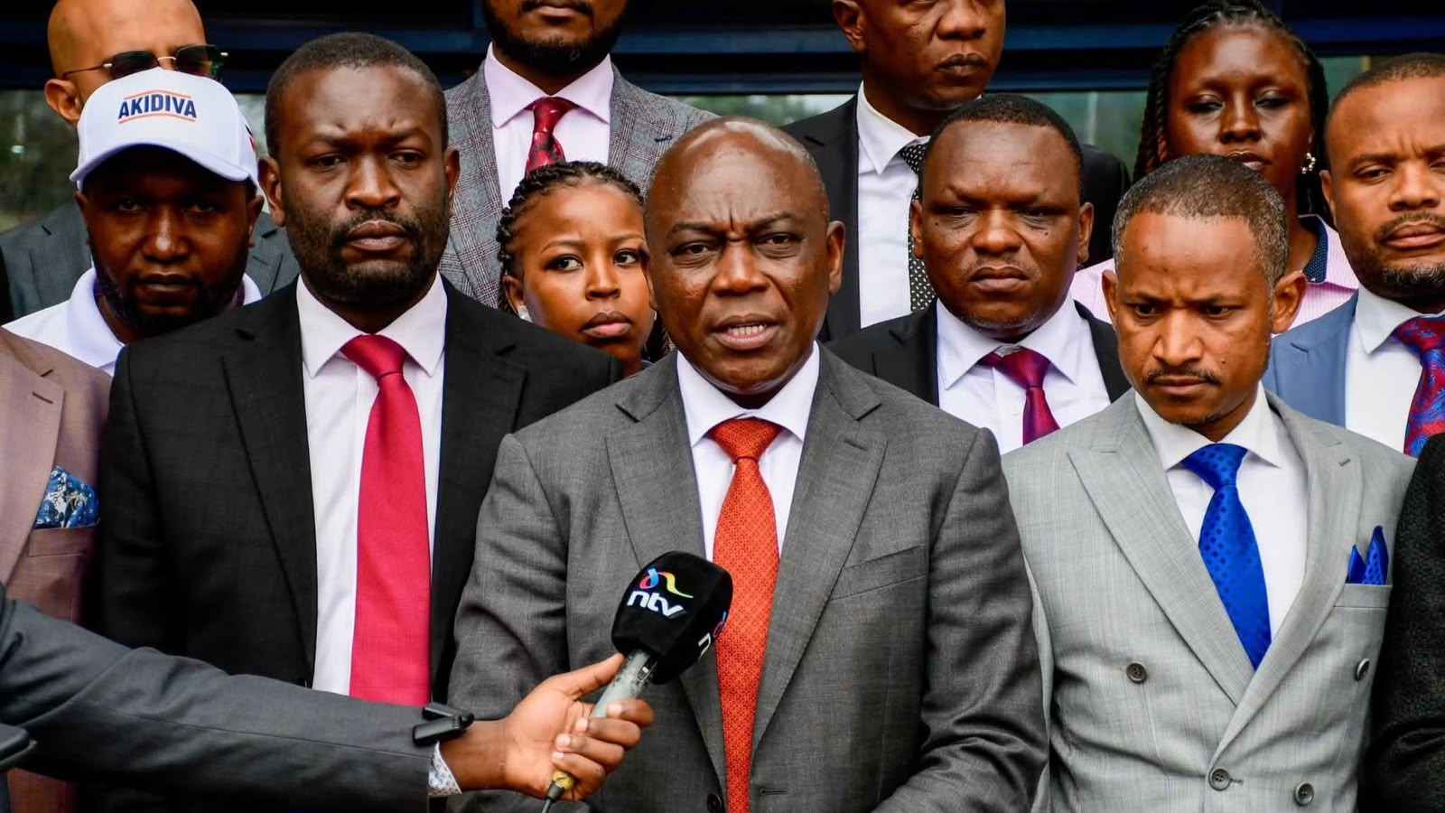 File image of the Linda Mwananchi team following a meeting with the Registrar of Political Parties