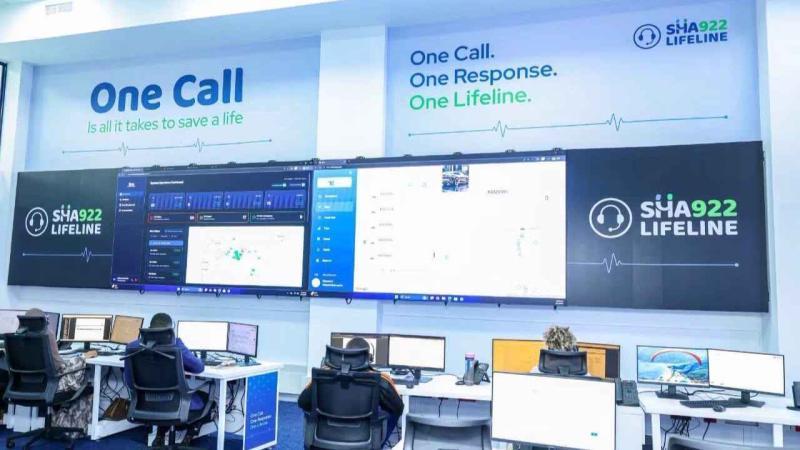 File image of the National Ambulance Dispatch Centre (NADC)
