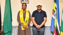 File image of Lamu Woman Rep Muthoni Marubu and ODM Secretary General Hassan Omar