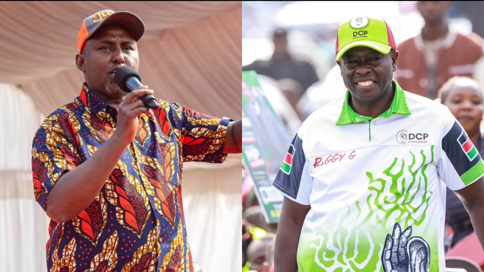 File image of Suna East MP Junet Mohamed and former Deputy President Rigathi Gachagua