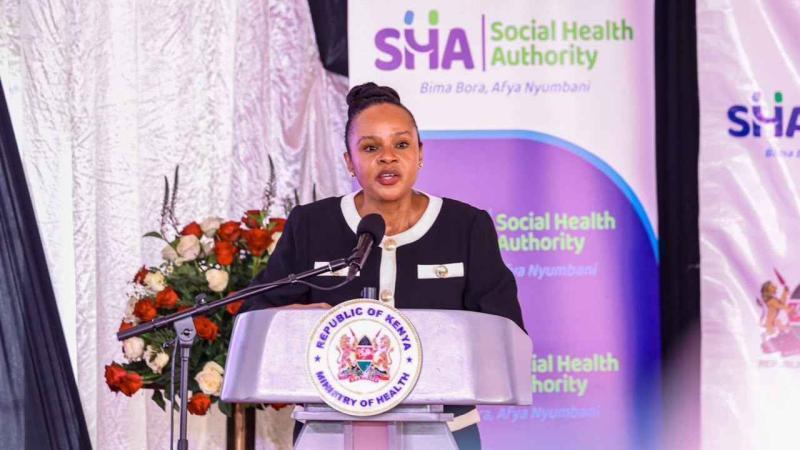 File image of SHA CEO Mercy Mwangangi