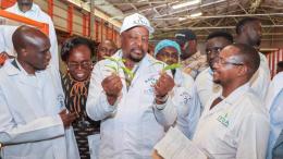 File image of Agriculture Cabinet Secretary Mutahi Kagwe at Kapsara Tea Factory