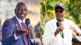 File image of President William Ruto and Kakamega Senator Boni Khalwale