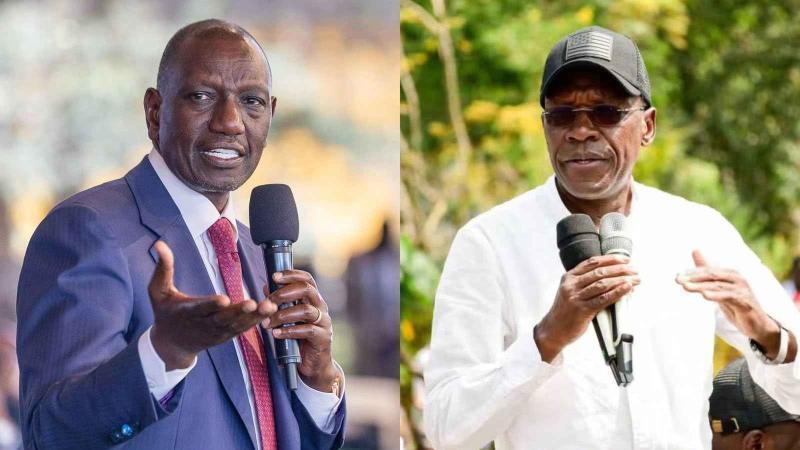 File image of President William Ruto and Kakamega Senator Boni Khalwale