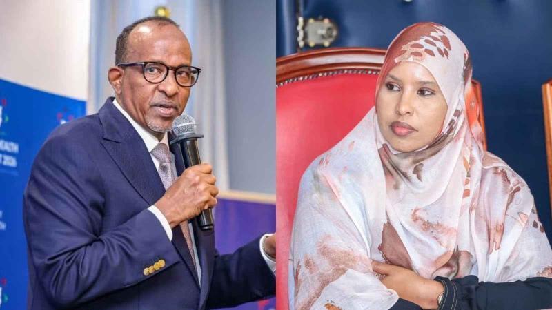 File image of Health Cabinet Secretary Aden Duale and EALA MP Falhada Dekow
