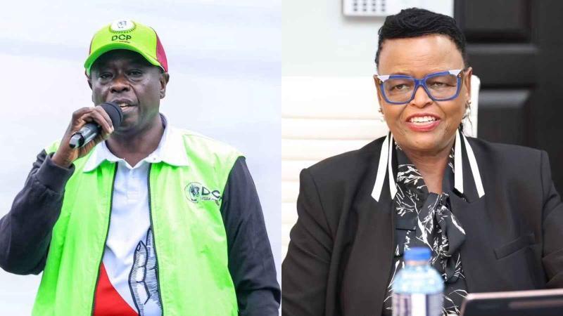 File image of former Deputy President Rigathi Gachagua and Chief Justice Martha Koome