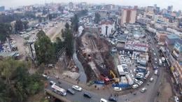 File image of the Nairobi River Basin regeneration works