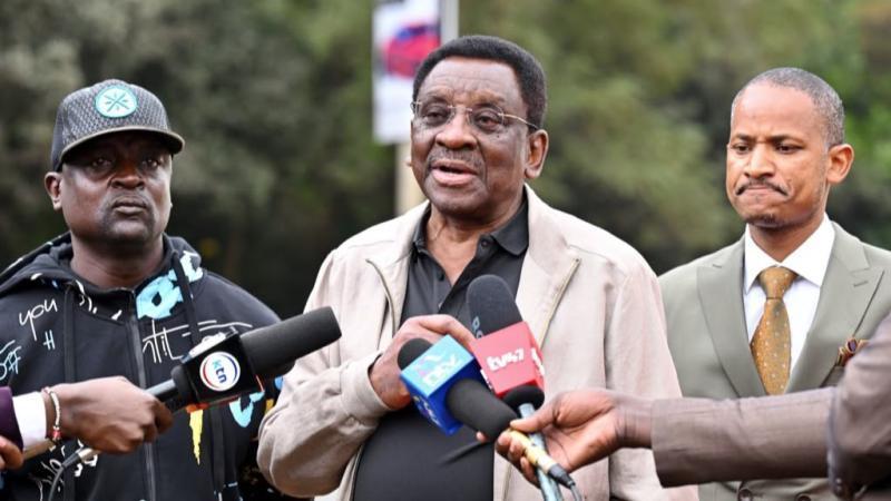 File image of Oliver Jaoko, Siaya Governor James Orengo and Embakasi East MP Babu Owino