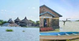 File image of affected buildings after Lake Baringo flooding