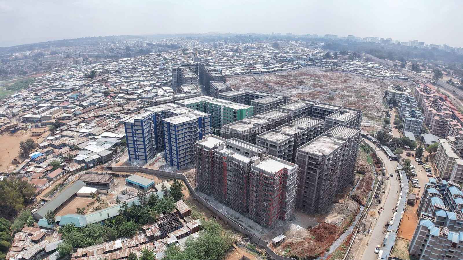 File image of Kibra's Soweto Phase II Affordable Housing Project