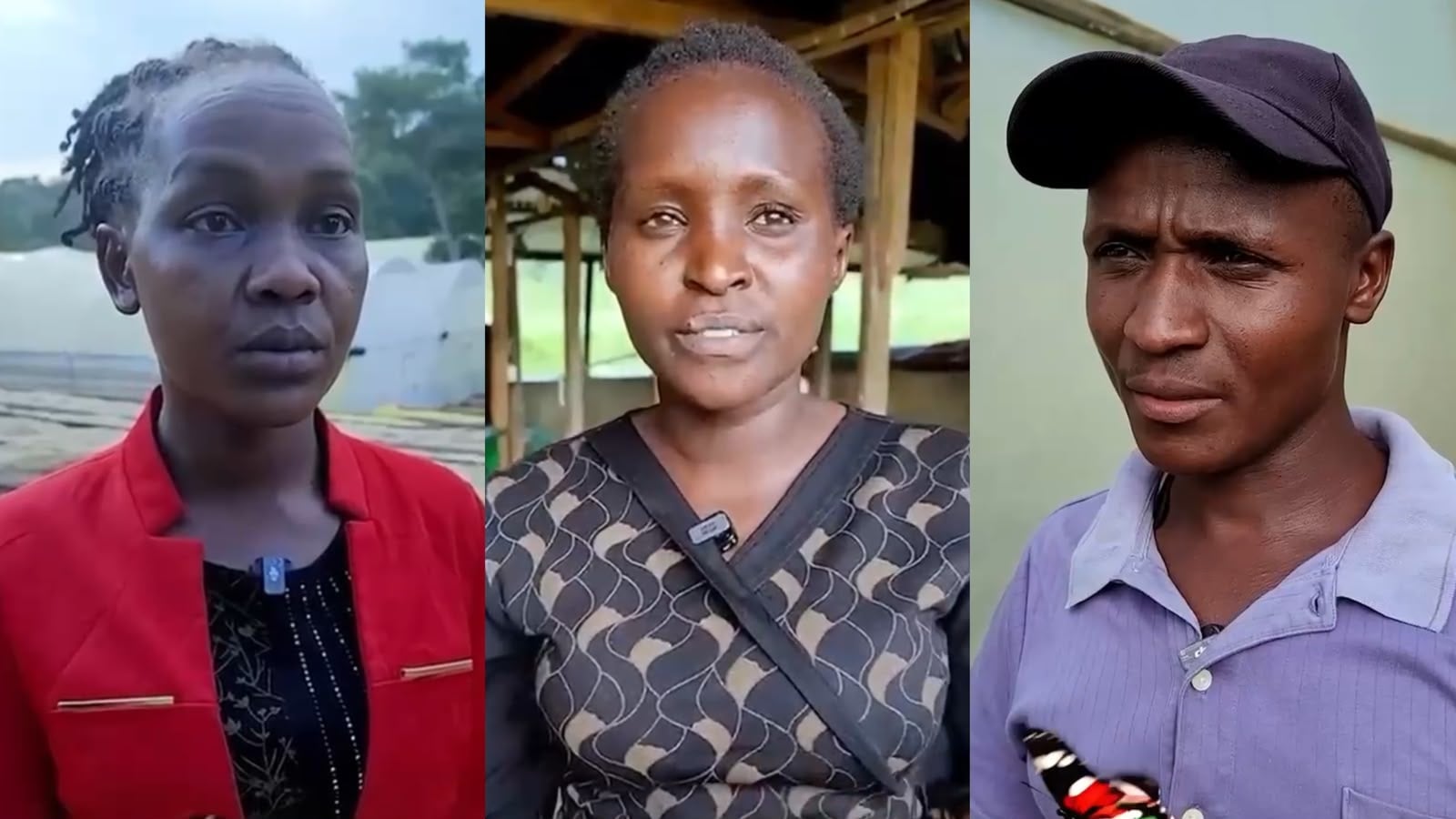 File image of Kericho residents Flora Maritim, Fancy Chematich and Kiprotich Lang’at