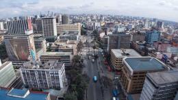 An ariel view of Nairobi
