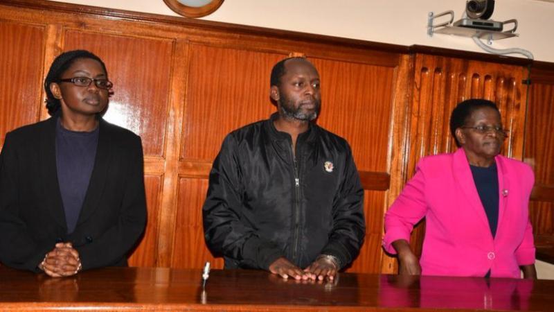 File image of the suspects Angela Mulwa, Chris Mulwa and Rose Mbithe